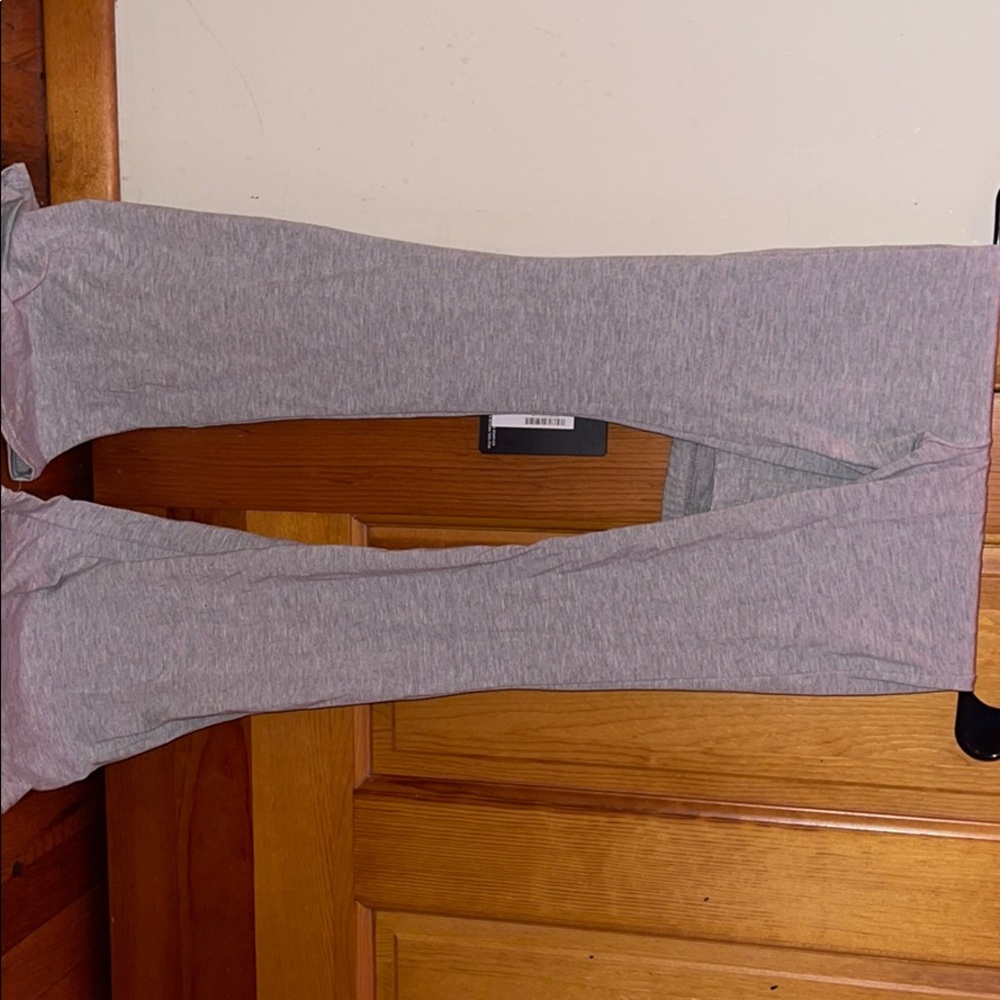 Grey flare yoga pants